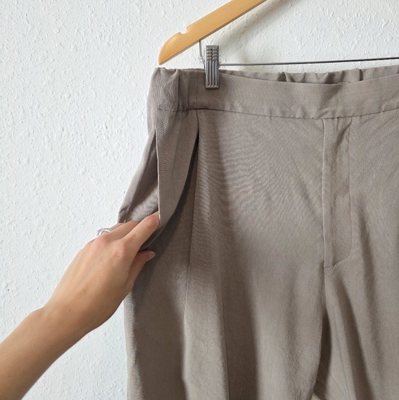 Eyn Vas Gray Linen Eucalpytus Trouser Pants L - Picture 7 of 13